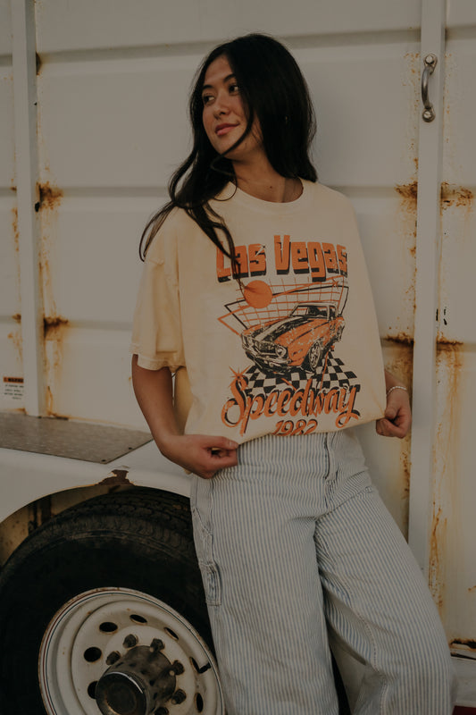 Las Vegas Speedway 1982 Oversized T shirt