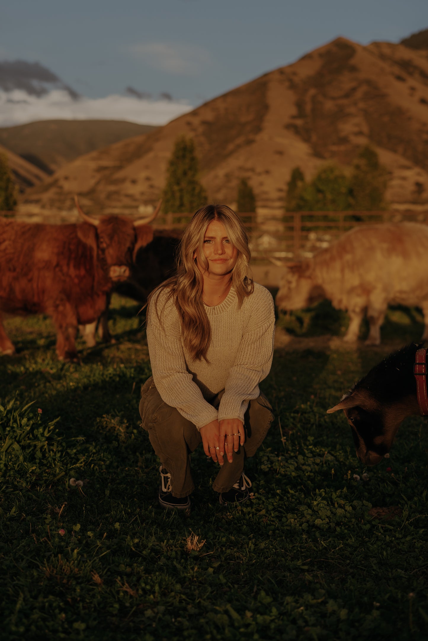 Knit Sweater Acrylic Ribbed Crew Neck Pullover